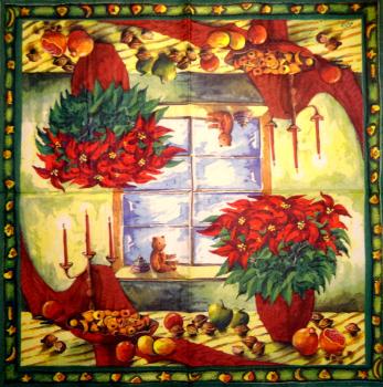 178 Christmas Flowers (missed) - 3-ply - Ihr